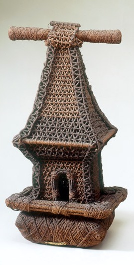 Bure kalou (spirit house) housed at the Museum of Archaeology and Anthropology